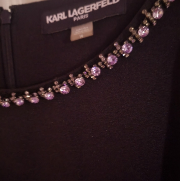 💕Karl Lagerfeld Beautiful Black Dress! - Picture 3 of 5